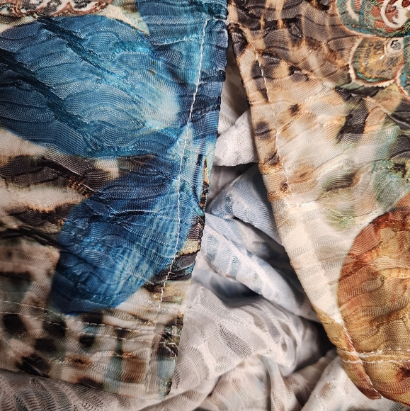 NWT ALFRED DUNNER Walnut Grove Floral-Print Top XL - Picture 4 of 12